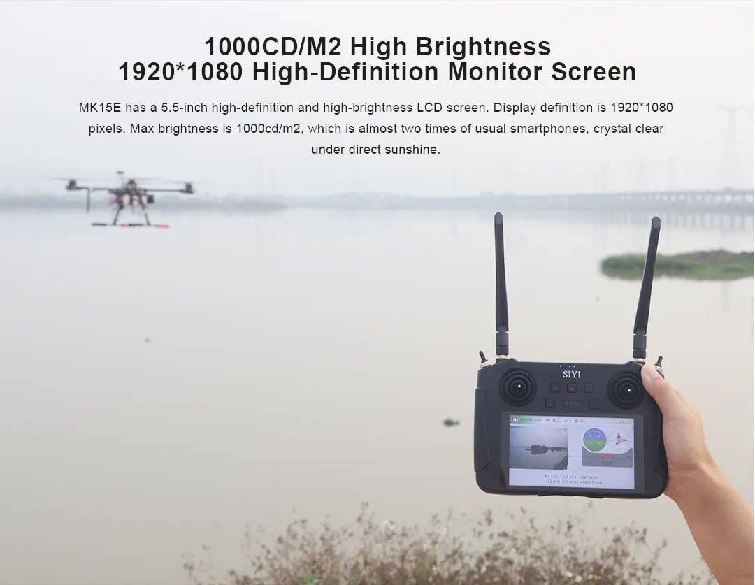 SIYI MK15E 2.4GHz Smart Controller Combo