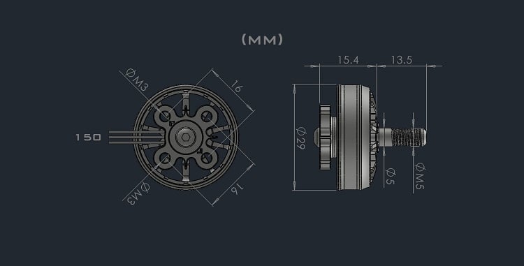AMAX Competition 2306 1750KV Brushless Motor