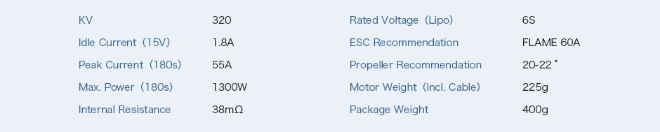 T-Motor Navigator MN505-S Waterproof Motor 320KV/380KV