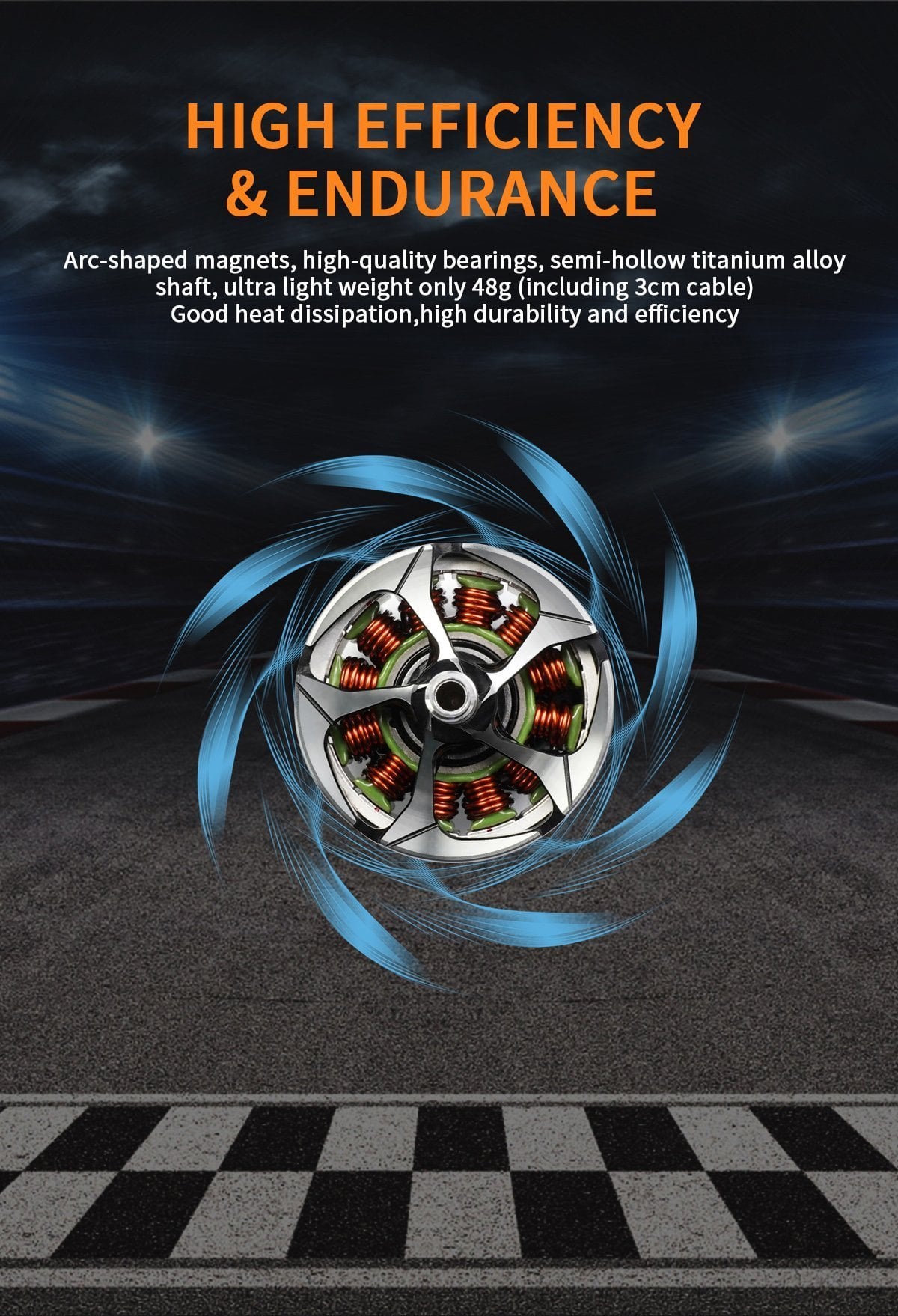 GEPRC SpeedX2 2806.5 Motor – 1350KV/1760KV