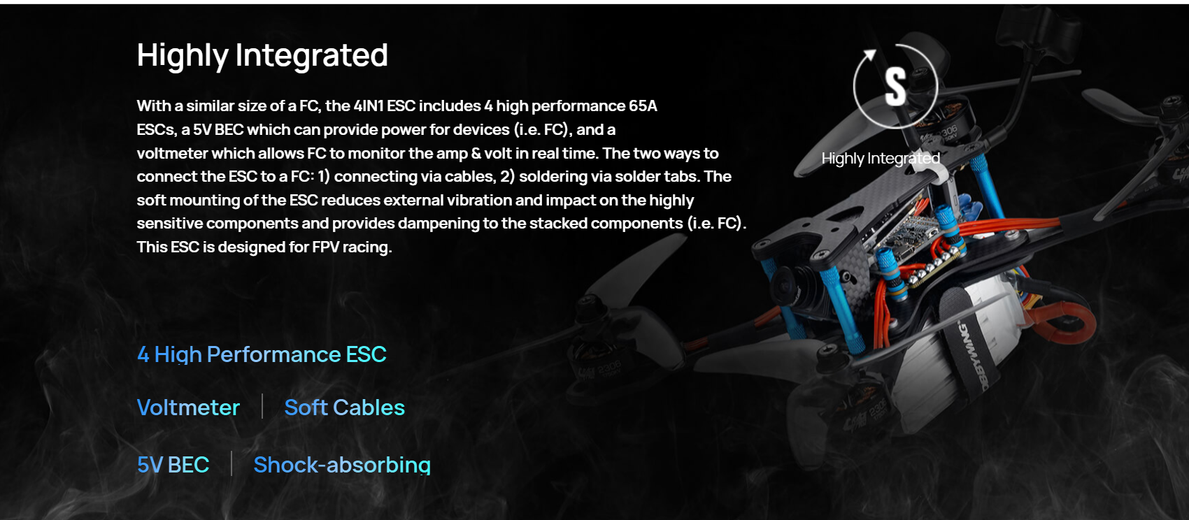 Hobbywing XRotor FPV G2 65A 4in1 ESC (AM32)