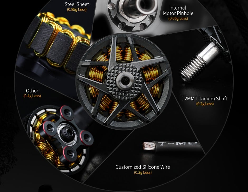 T-Motor F60 Pro IV V2.0 2207.5 FPV Motor 1750/1950/2550KV