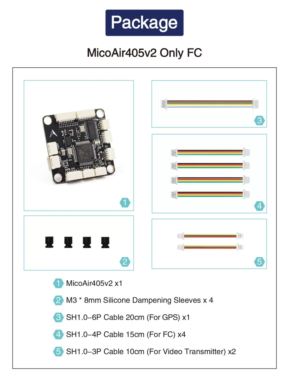 MicoAir F405 V2 FC & ESC Stack (50A Bluejay, ArduPilot/INAV)