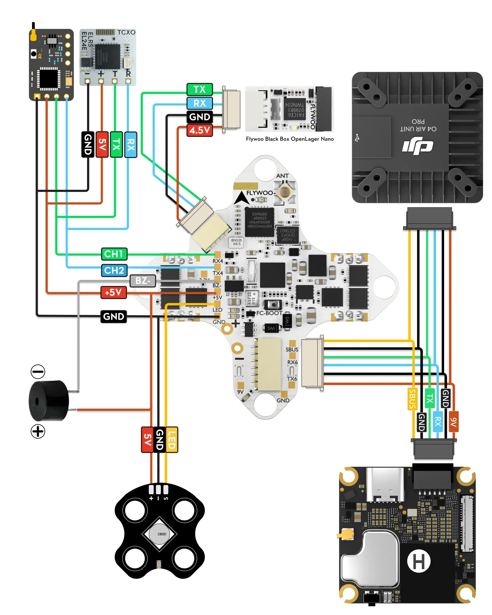 Flywoo GOKU F405 HD 1S 12A AIO O4/O4 Pro