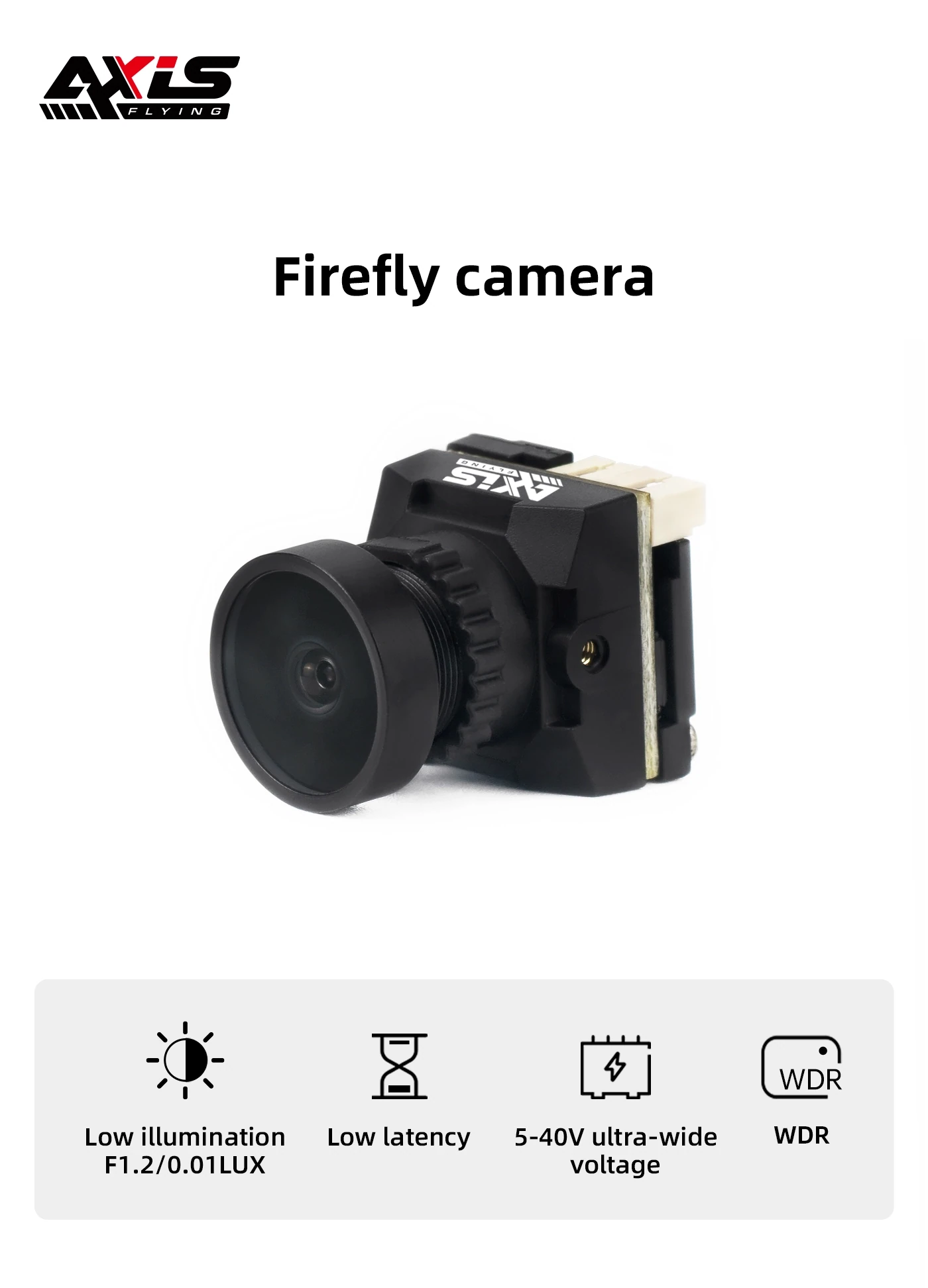 Axisflying Firefly 1800TVL Night Vision Analog FPV Camera