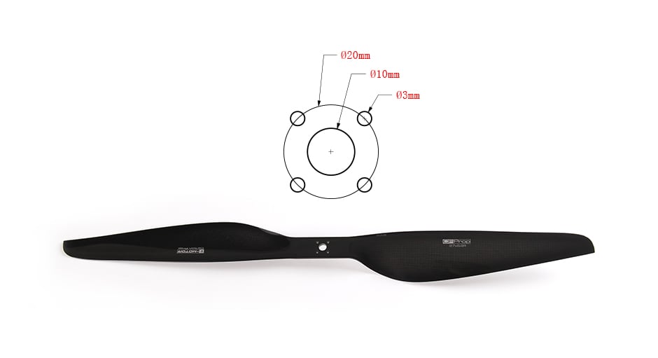 T-Motor G29x9.5 Carbon Fiber Propeller (Pair)
