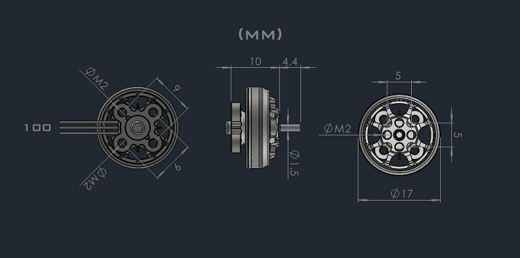 AMAX Competition 1303 5500KV Brushless Motor