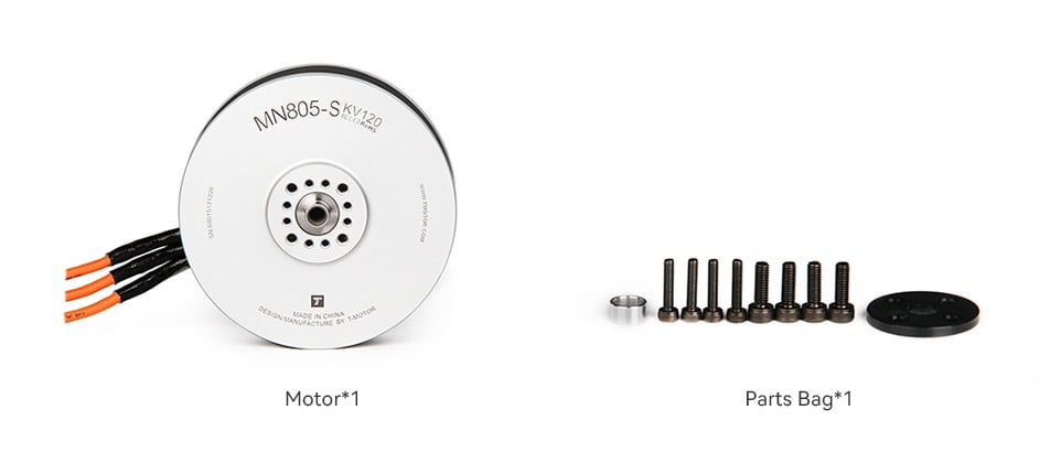TMOTOR MN805-S IP45 MULTIROTOR FIXED WING UAV MOTOR KV150