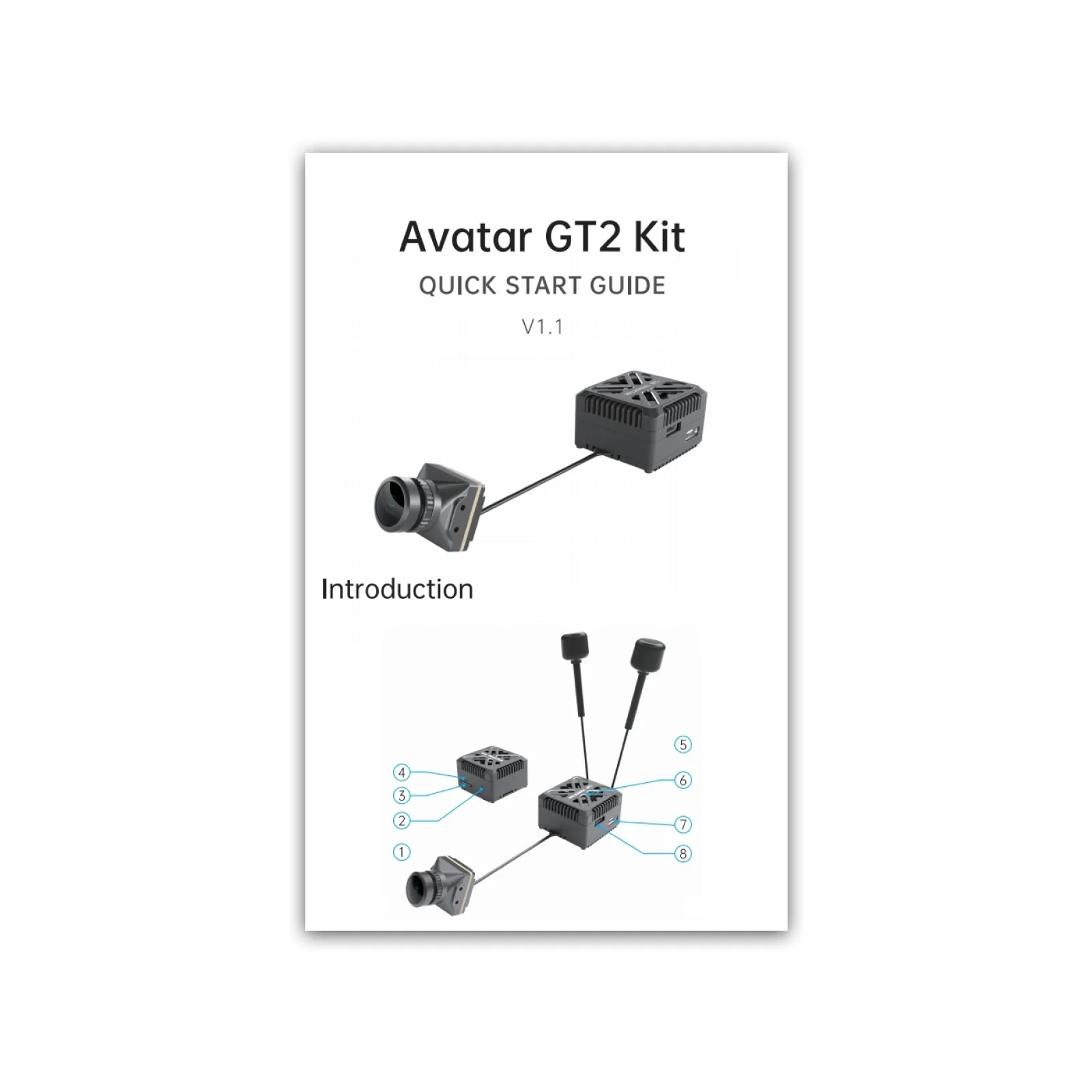 Walksnail Avatar GT2 Digital HD FPV Kit - 2000mW