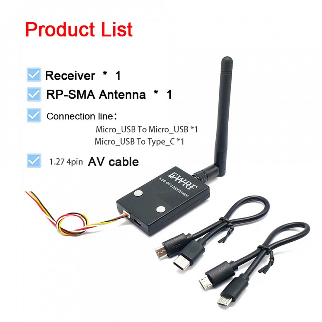 5.8GHz UVC OTG Android AV Receiver