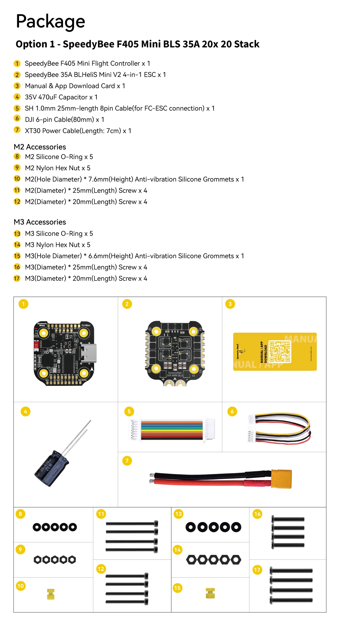 SpeedyBee F405 Mini BLS 35A 20×20 Stack