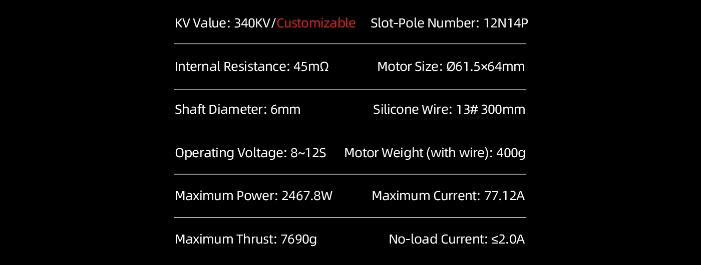 Axisflying AZ5315 420KV 6-8S Brushless Motor