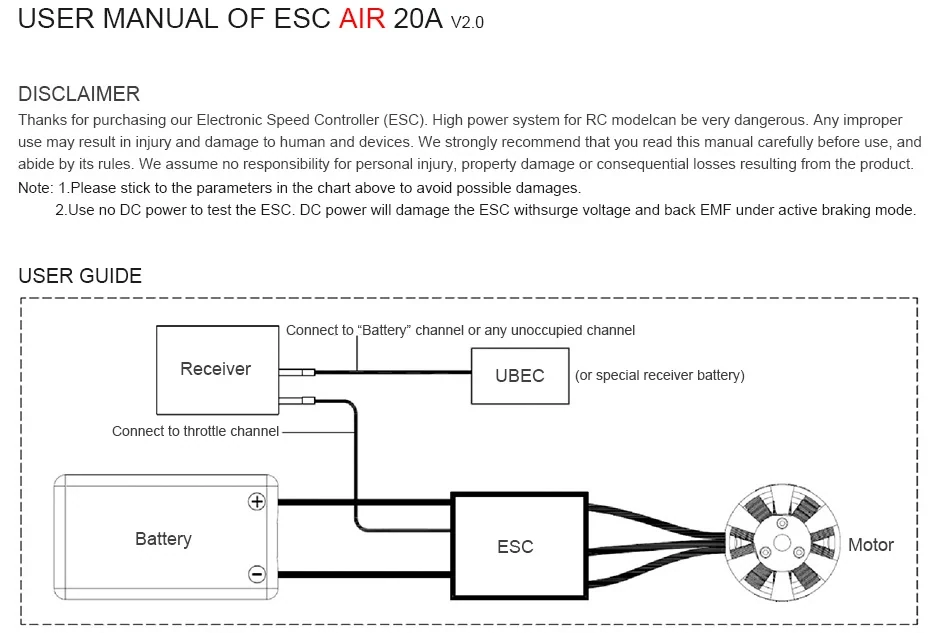 T-Motor Air 20A 3-4S Multirotor ESC