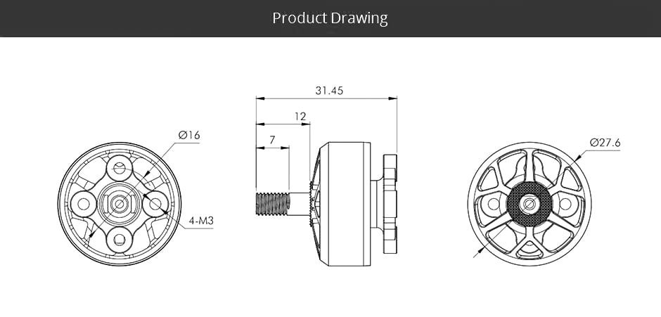 T-Motor VELOX VELOCE V2208 V2 (1750KV/1950KV/2450KV)
