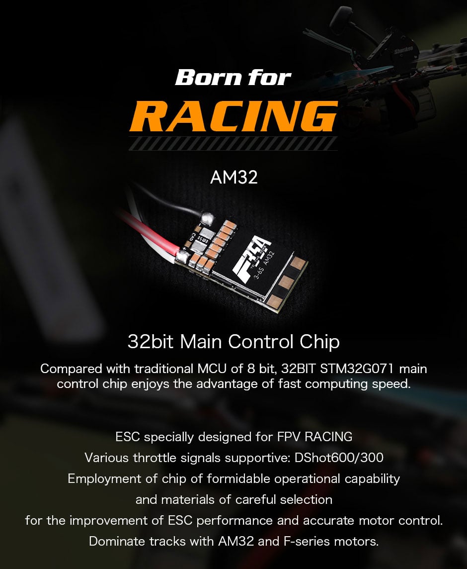 T-Motor F35A 35A 3-6S 32-bit Single ESC