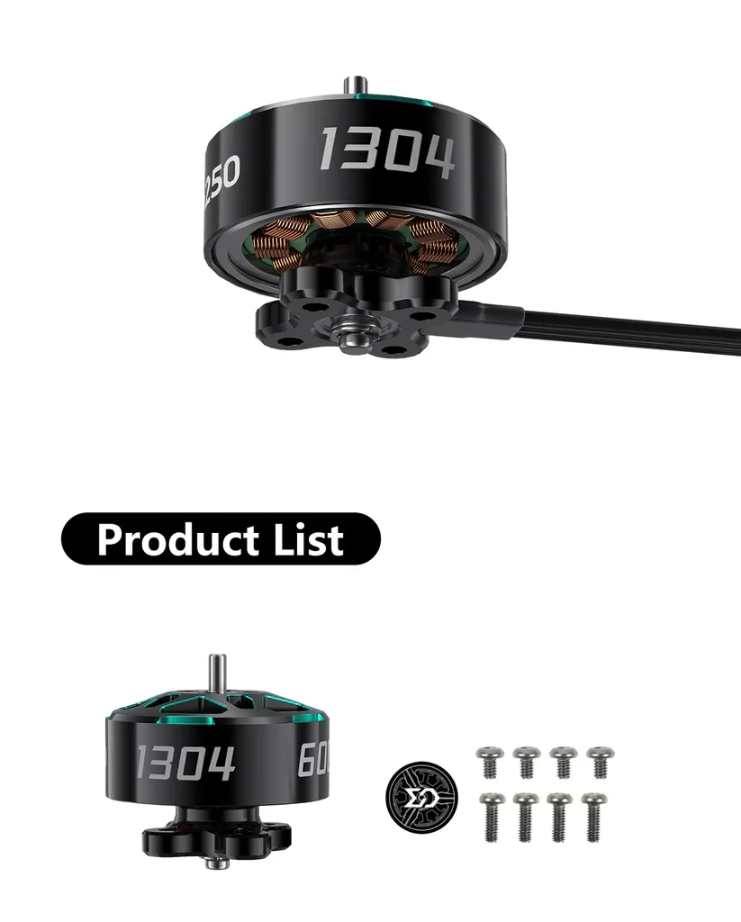 Sub250 1304 6000KV Motor