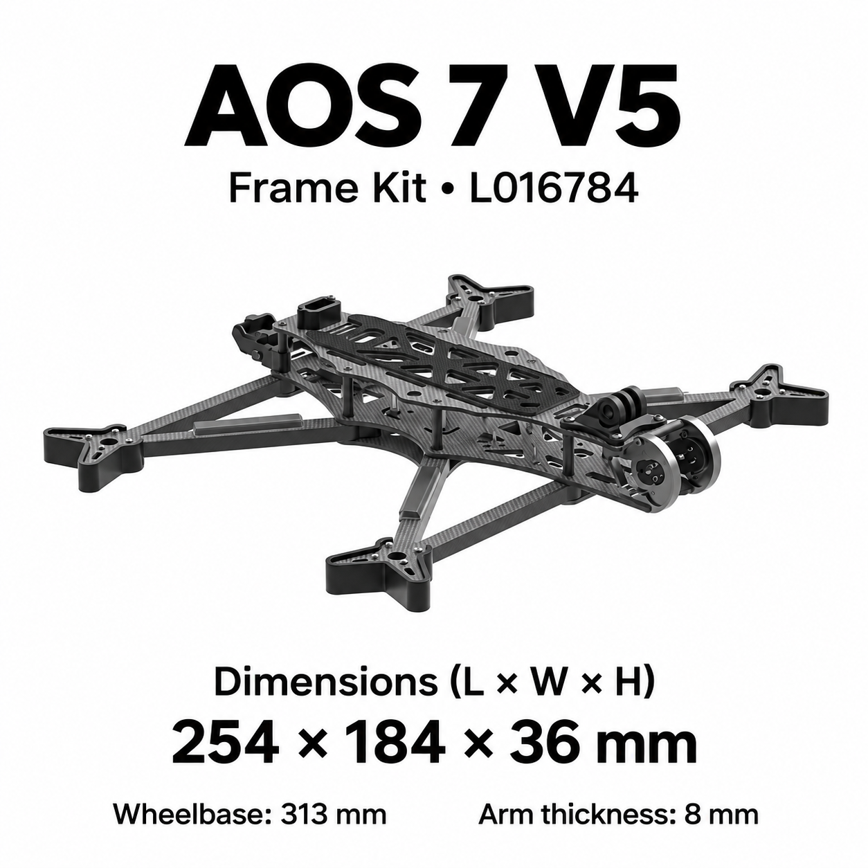 iFlight AOS 7 V5 7-inch Frame Kit with X-Cell FC Mount