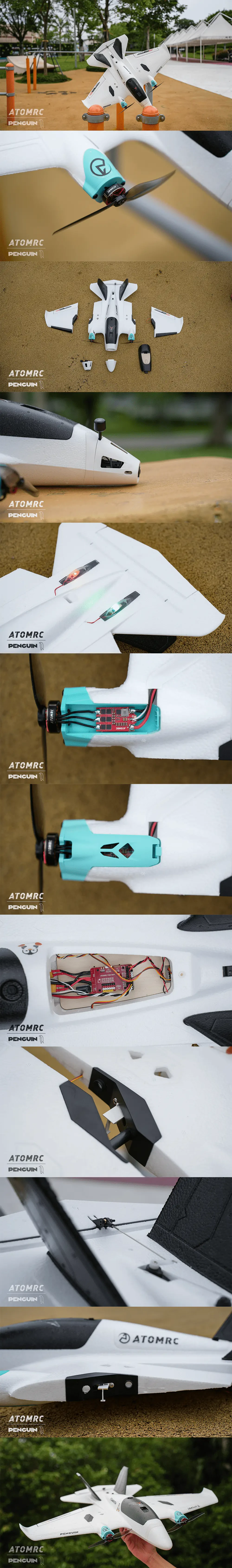 AtomRC Penguin Twin Motor FPV RC Airplane Fixed Wing – Kit Version