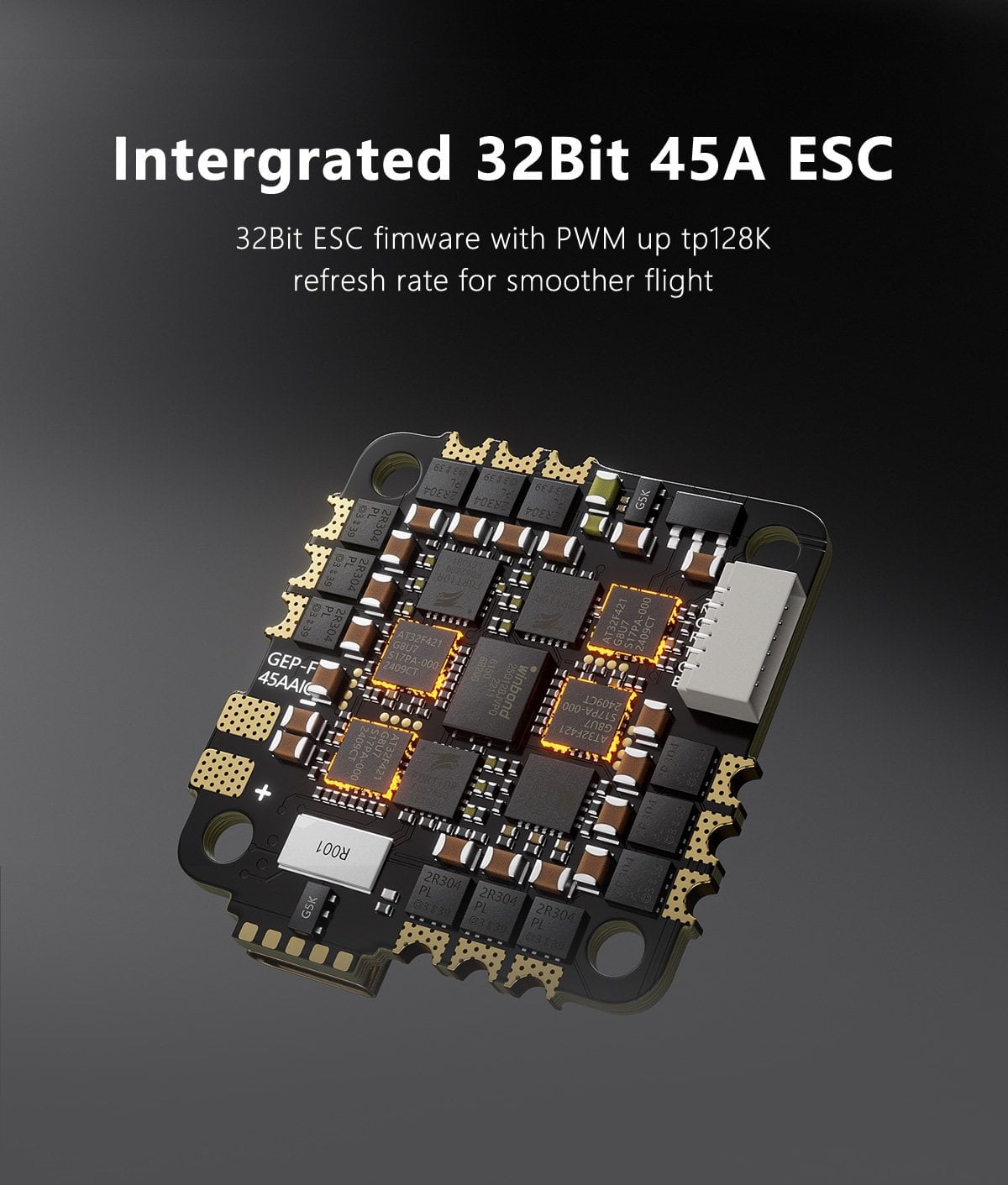 GEPRC Taker F722 45A 32Bit AIO Flight Controller 2-6S