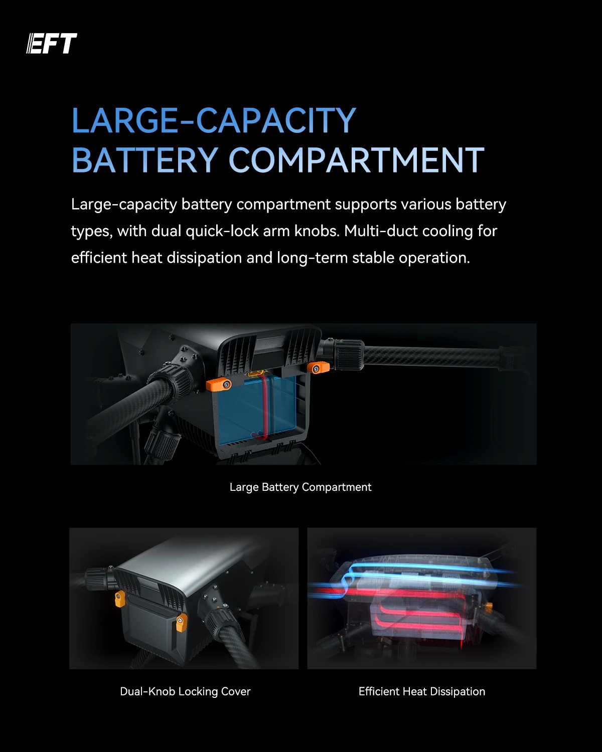 EFT X950 Lightweight Industrial Multi-Scenario Drone Frame
