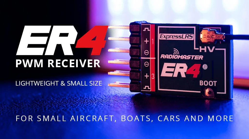 RadioMaster ER4 2.4GHz ELRS PWM Receiver