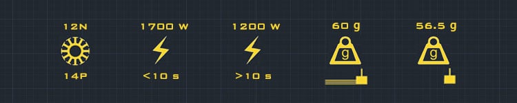 AMAX Competition 2312 Brushless Motor 1350KV/1600KV