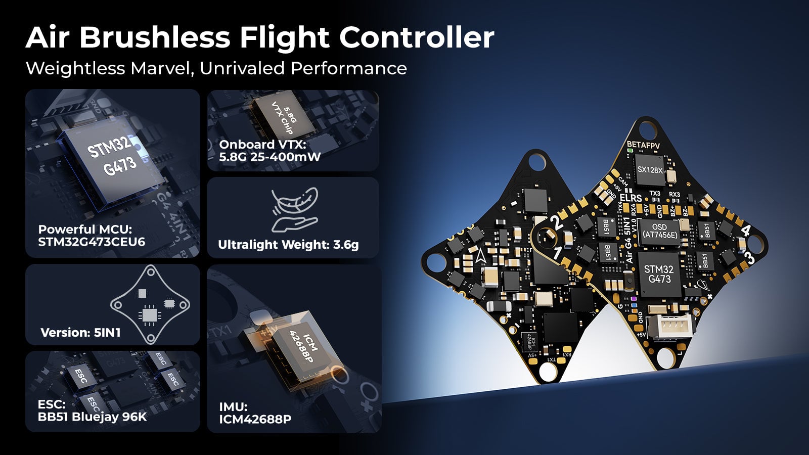 BetaFPV Air65 Brushless Analog Whoop BNF (ELRS)