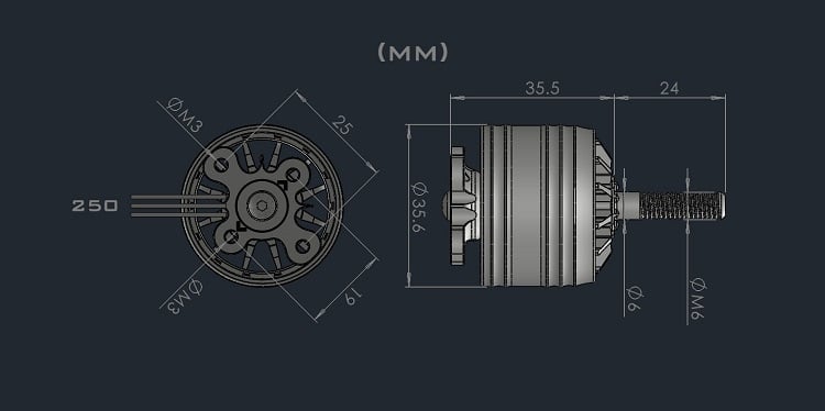 AMAX Competition 2820 600KV Brushless Motor