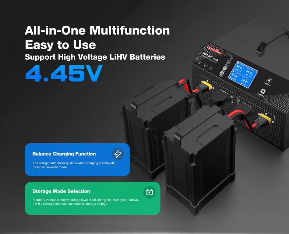 Ultra Power UP4000-24S 4000W 25A 16-24S LiPo/LiHV Charger
