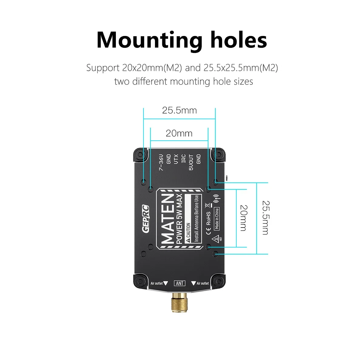 GEPRC Maten 5.8G 5W VTX PRO
