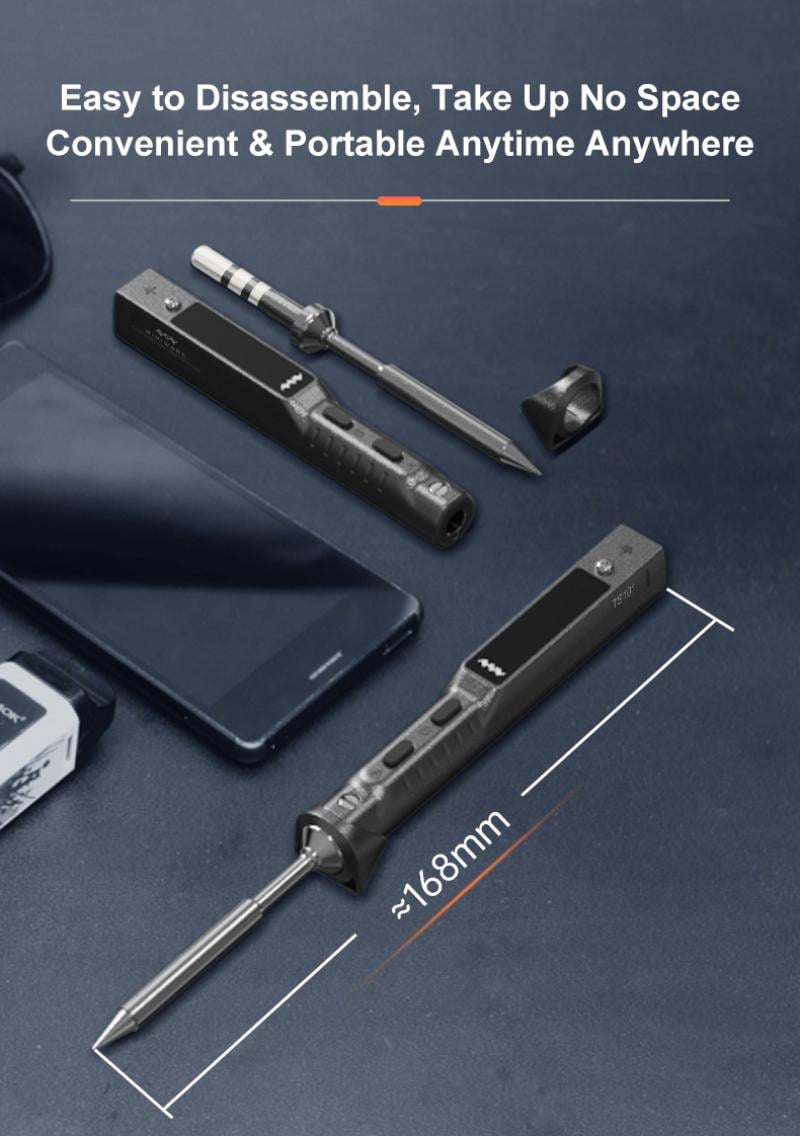 TS101 Soldering Iron (B2 Tip, Gray)