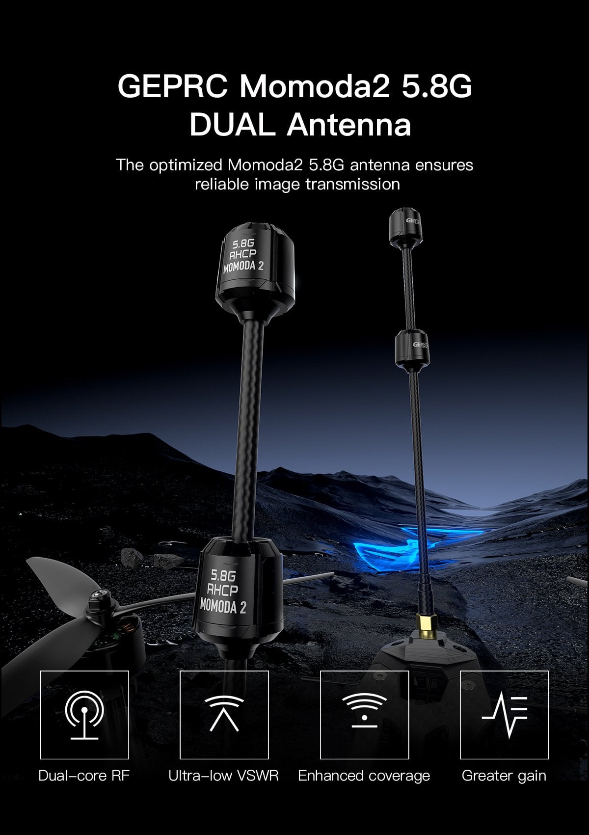 GEPRC Momoda2 5.8GHz Antenna