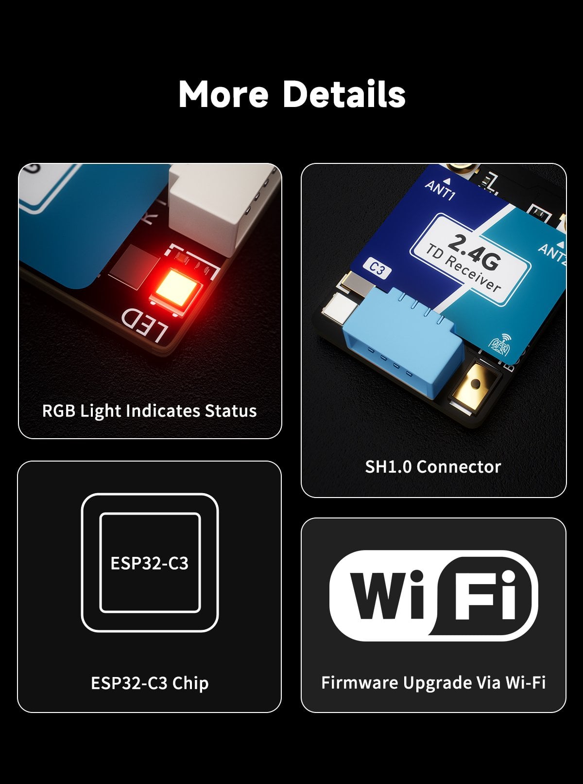 GEPRC ELRS Nano Dual 2.4G C3 True Diversity Receiver