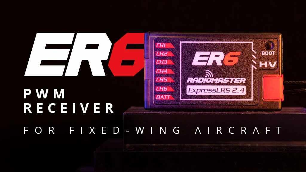 RadioMaster ER6 2.4GHz ELRS 6CH PWM Receiver