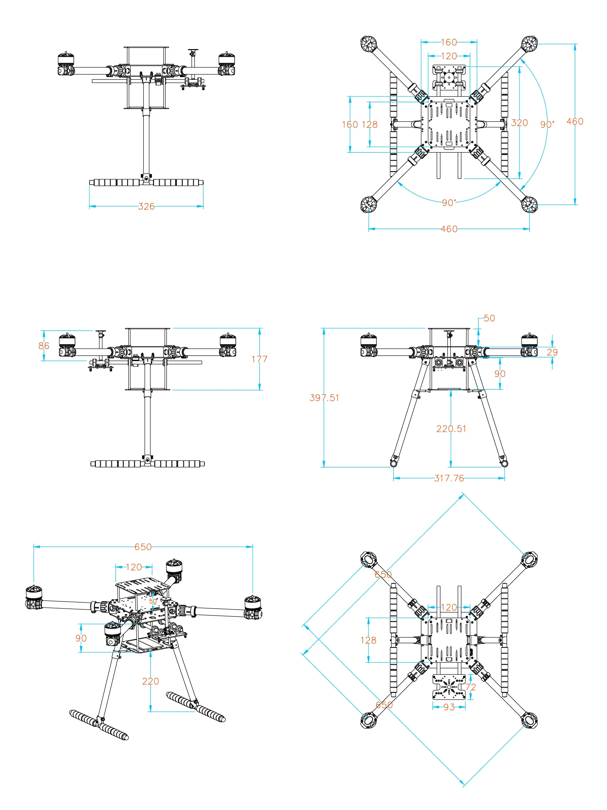 Holybro X650 Frame Kit
