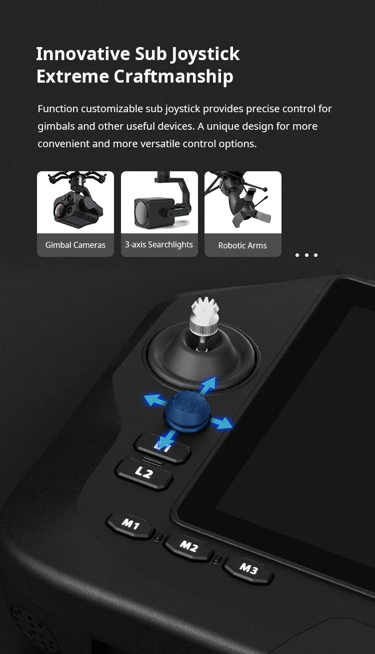 SIYI UniRC 7 Pro 2.4/5.8GHz Dual-Band Handheld Ground Station