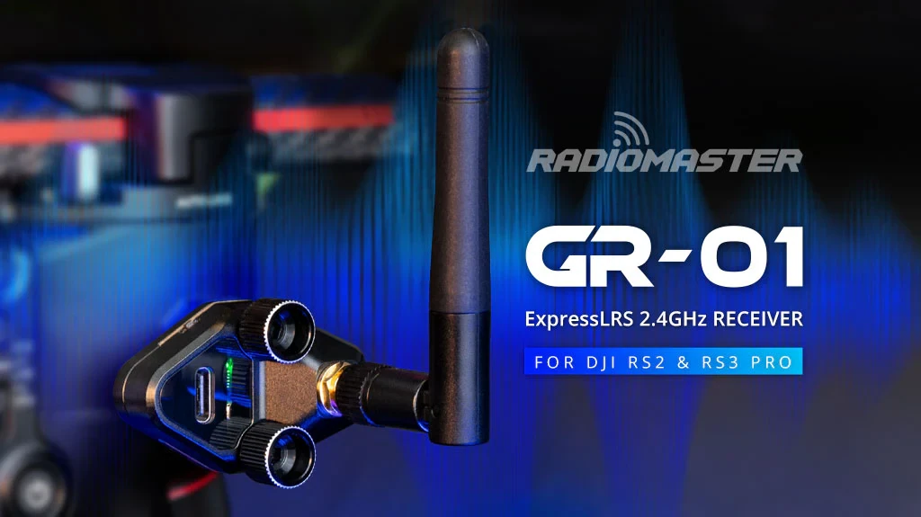 RadioMaster GR-01 ExpressLRS 2.4GHz Receiver for DJI RS Camera Gimbals