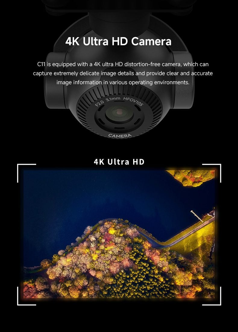Skydroid C11 4K 30x Digital Zoom 3-Axis Gimbal Camera
