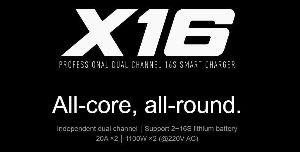 ISDT X16 Dual-Channel AC 2x1100W 2-16S 20A Smart Charger