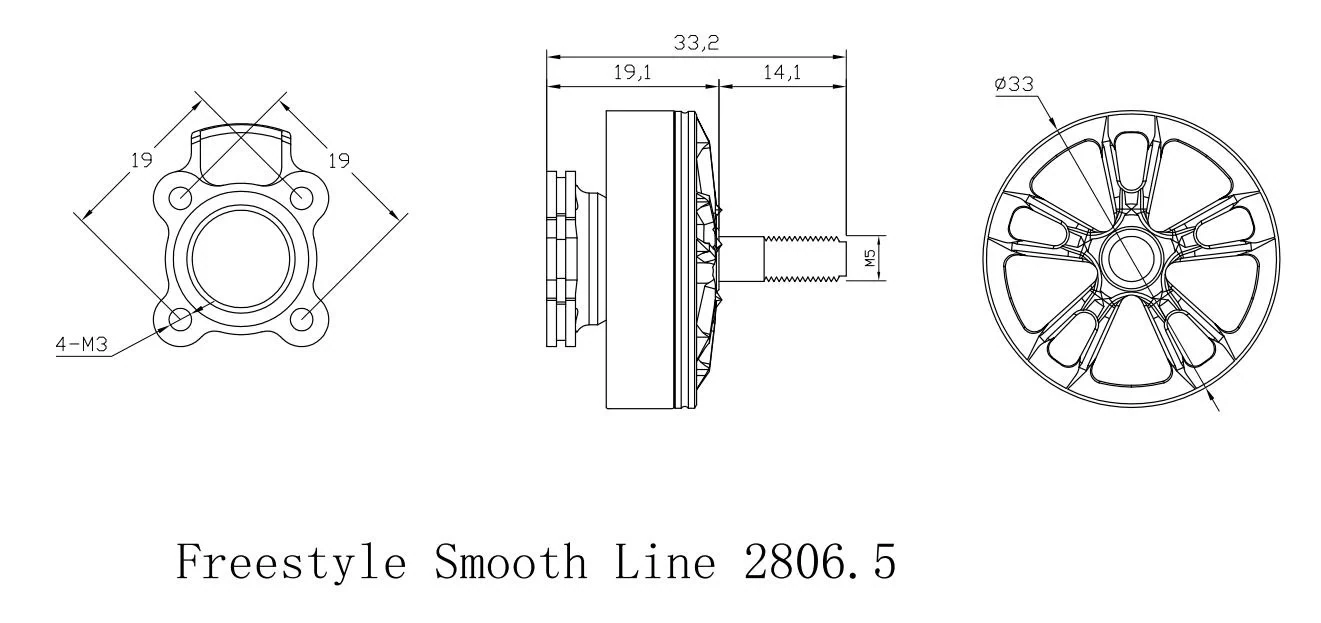 Xnova 2806.5 1700KV Freestyle Smooth Line Motor