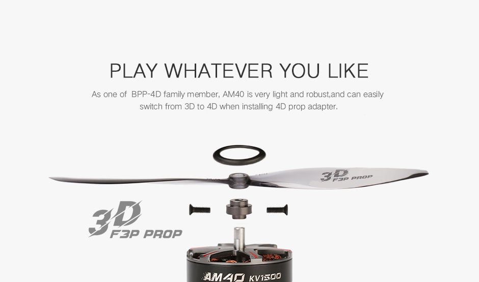 T-Motor BPP-4D Pro F3P Combo (AM40 Motor + AM16A ESC + T8542 Prop)