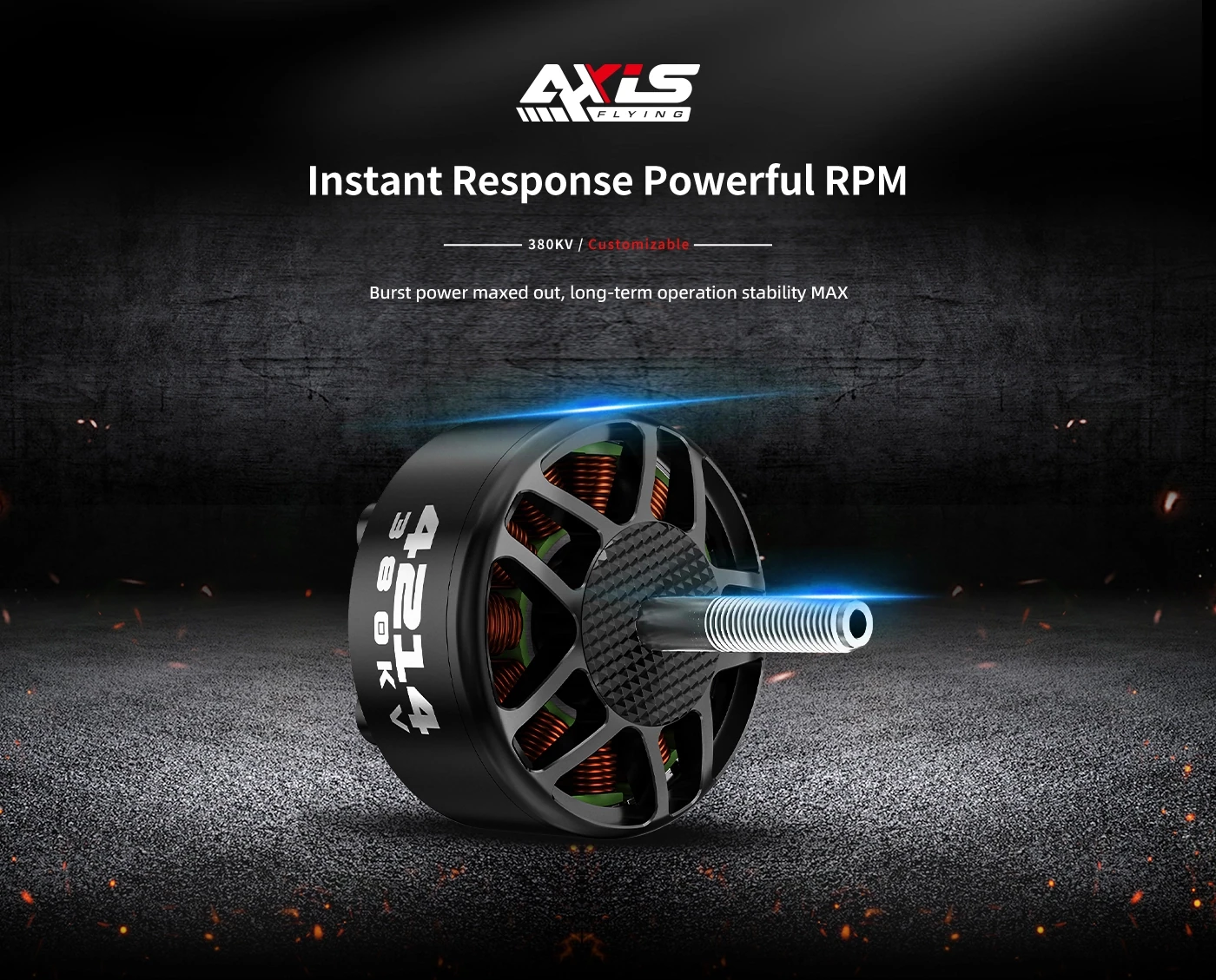 Axisflying 4214 380KV Motor for 13-Inch FPV Drones