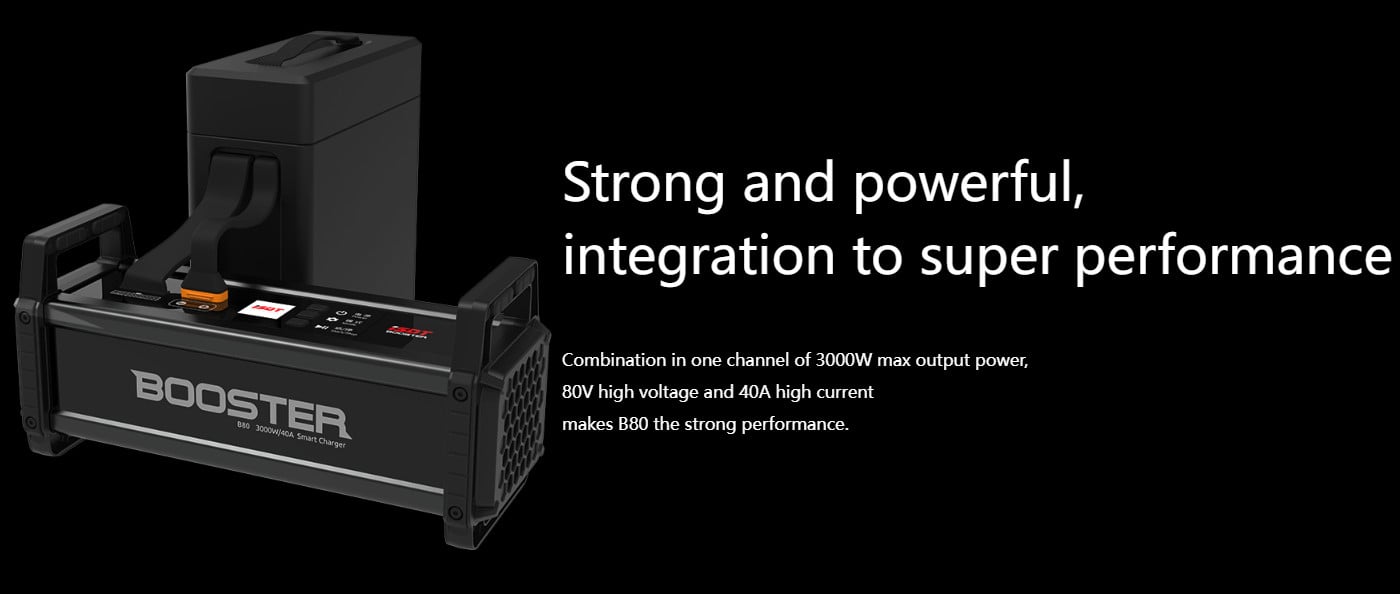 ISDT B80 Booster AC 3000W 40A Smart Balance Charger