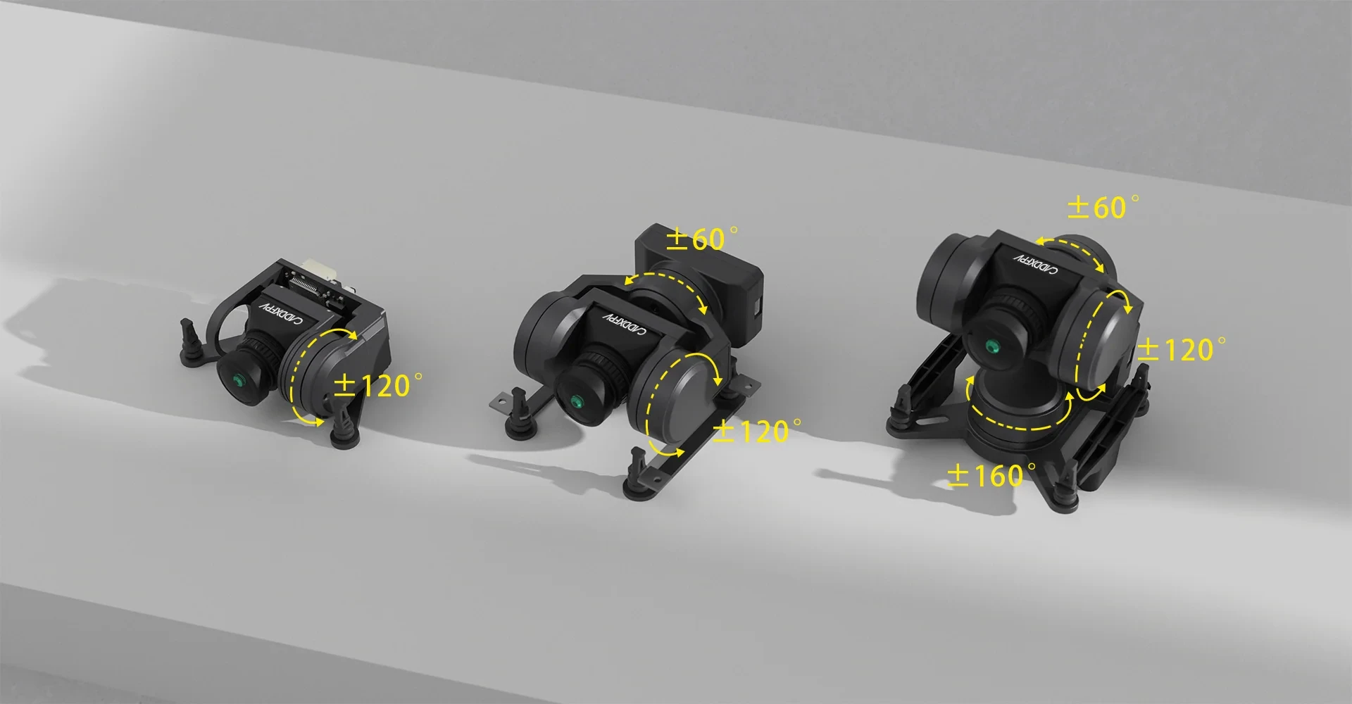 Caddx GM1 V2 1-Axis Gimbal for Walksnail Avatar 19mm Cameras