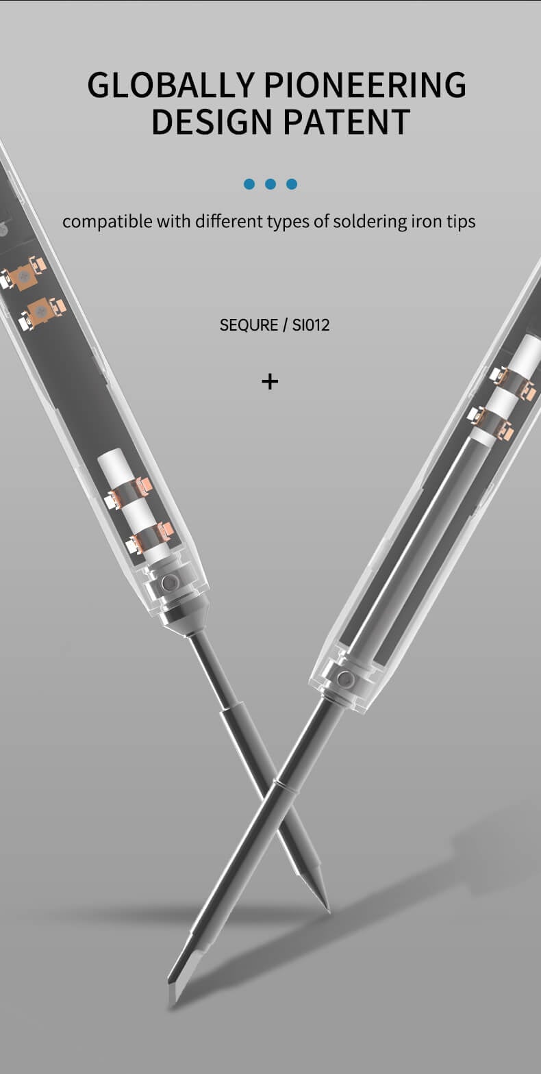 SEQURE SI012 Intelligent OLED Soldering Iron (T12)