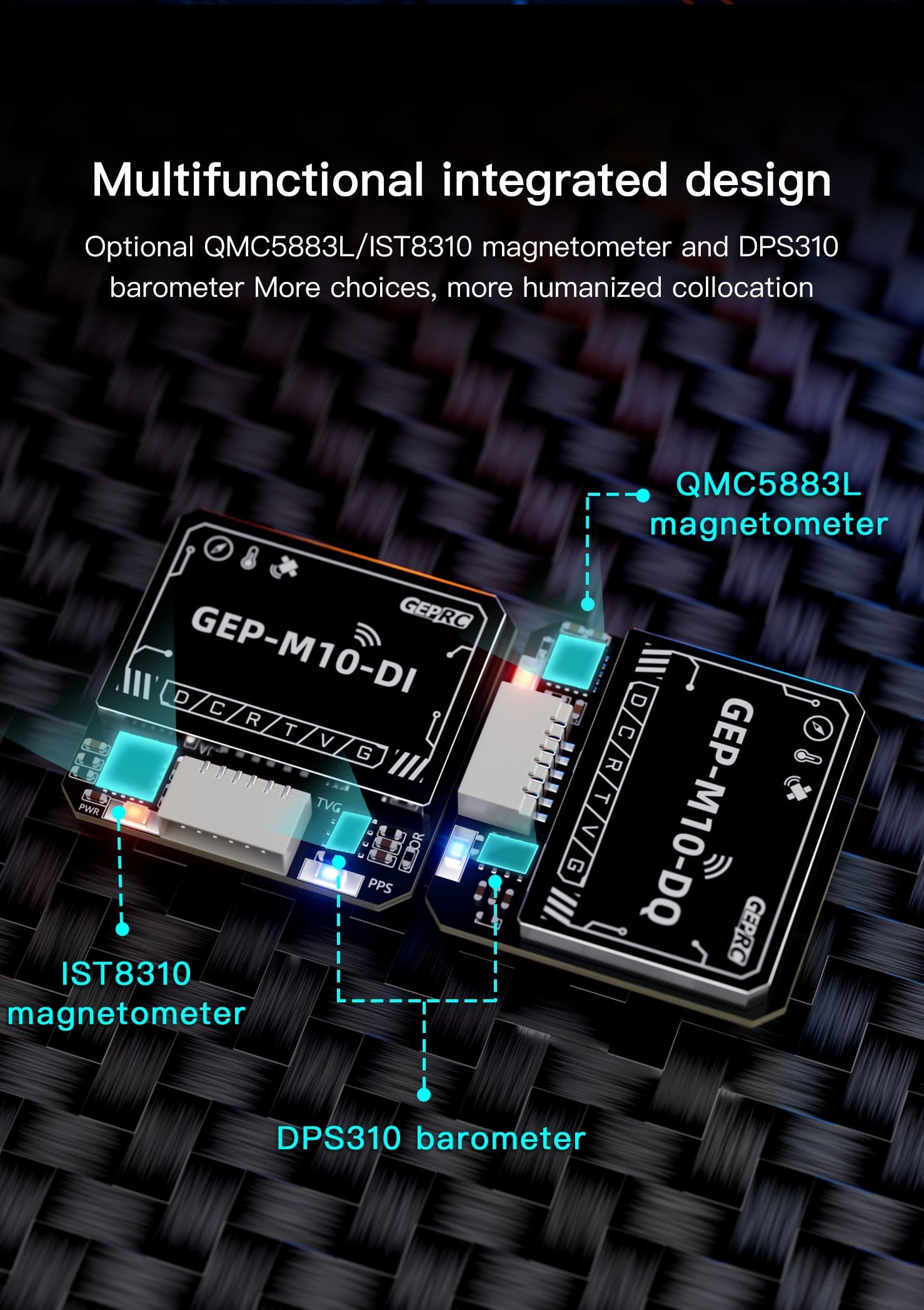 GEPRC M10-DQ GPS Module with Compass