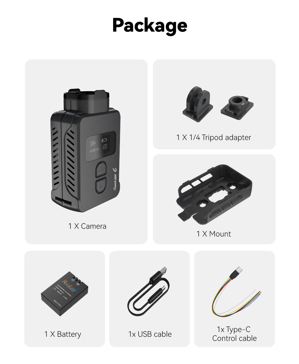 RunCam 6 4K HD FPV Action Camera
