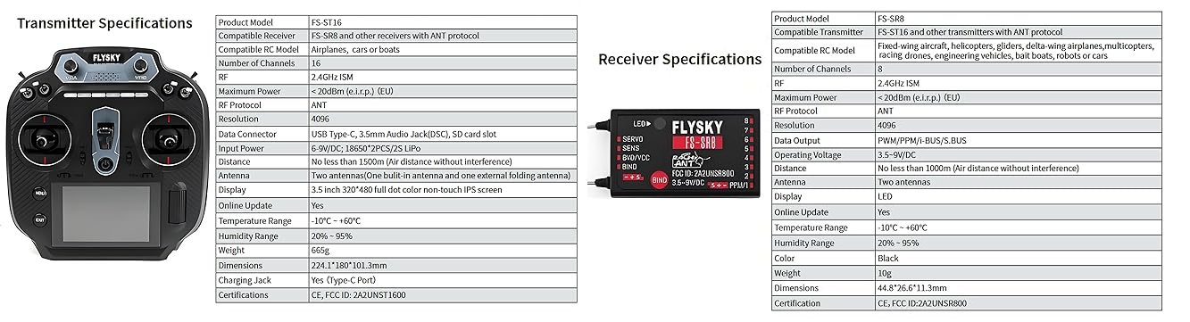 FlySky FS-ST16 16-Channel 2.4GHz Radio Transmitter