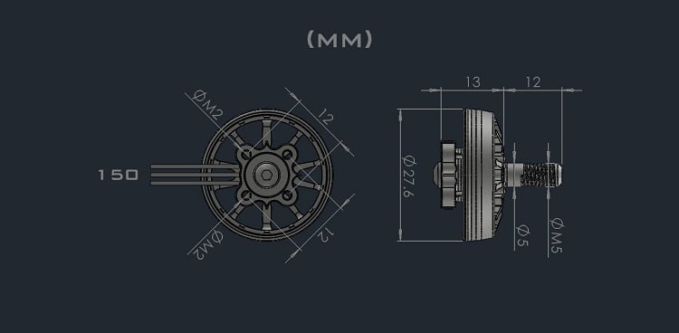 AMAX Competition 2204 1750KV Brushless Motor