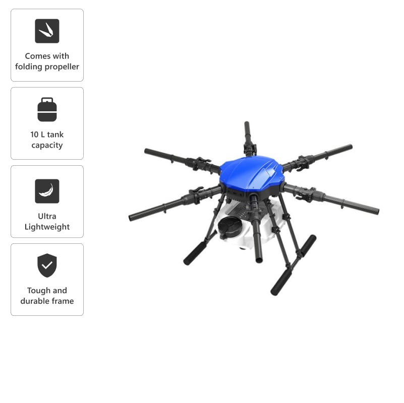 EFT E610P 10L 6-Axis Agricultural Drone Frame